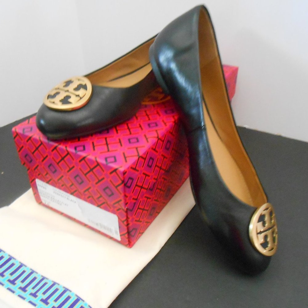 New Tory Burch Benton Ballet Flat Box Dust bag 7.5